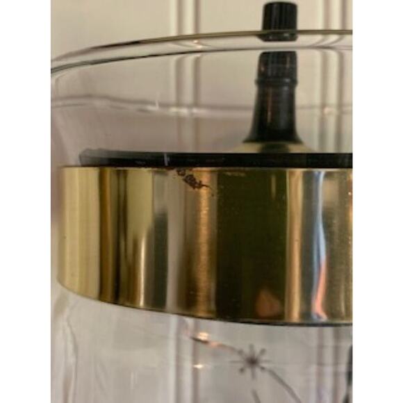 Pyrex Gold Wheat Retro 10 cup Coffee Carafe Vintage MCM - Picture 2 of 10